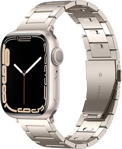 Pulsera de eslabones de acero inoxidable mejorada sin necesidad de herramientas, compatible con Apple Watch Band 1,947,025.276 in 16,300.709 in,