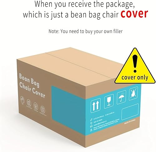 Miniatura 4 de Puf de piel grande de 6 pies, para sofá, silla, sala de estar, grande, circular, suave, esponjoso, de piel artificial, sin relleno, (rojo nieve,