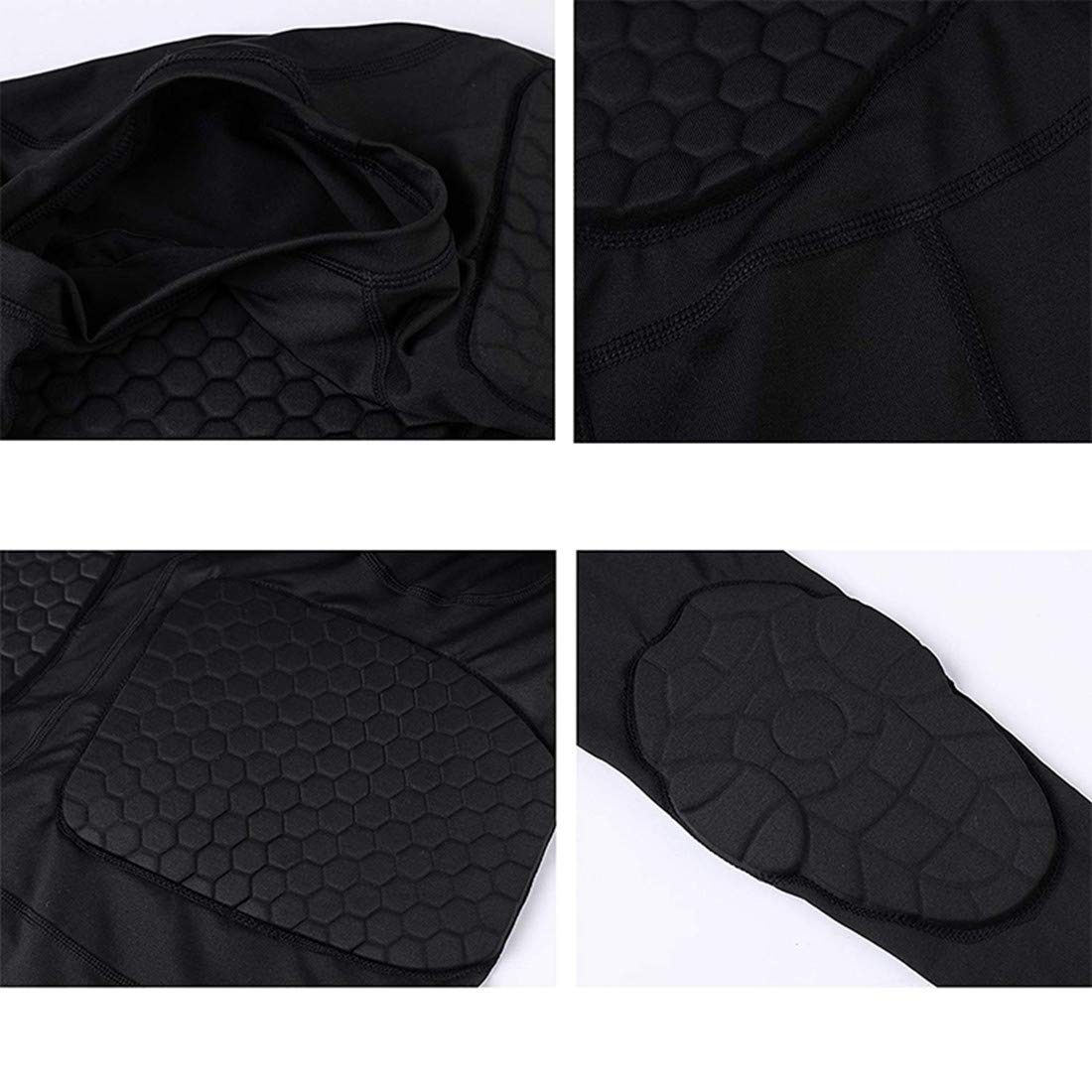 Adult Body Safe Guard Padded Protective Shirt Shoulder Back Elbow Protector for Football Soccer Baseball Basketball Hockey Rugby Snowboard MMA Skateboarding Parkour Cycling Ice Skiing paintball M : Sports & Outdoors