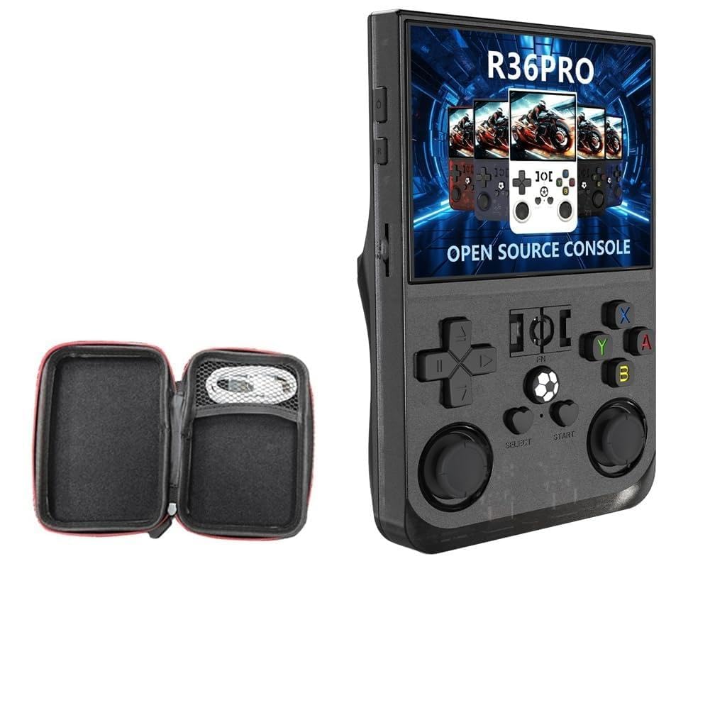 Console per Videogiochi Retrò Portatile R36PRO da 128GB con Schermo HD da 3,5 Pollici. Lettore Video Tascabile con Supporto per Oltre 30 Emulatori.