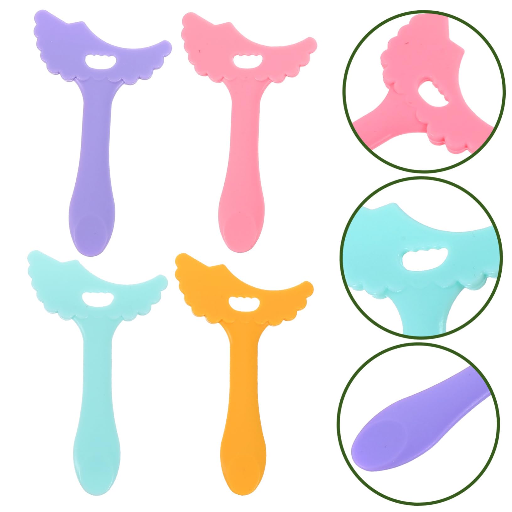 20pezzi Stencil Per Eyeliner Multifunzionale Silicone Per Ombretto e Mascara Strumento e Facile Per Principianti e