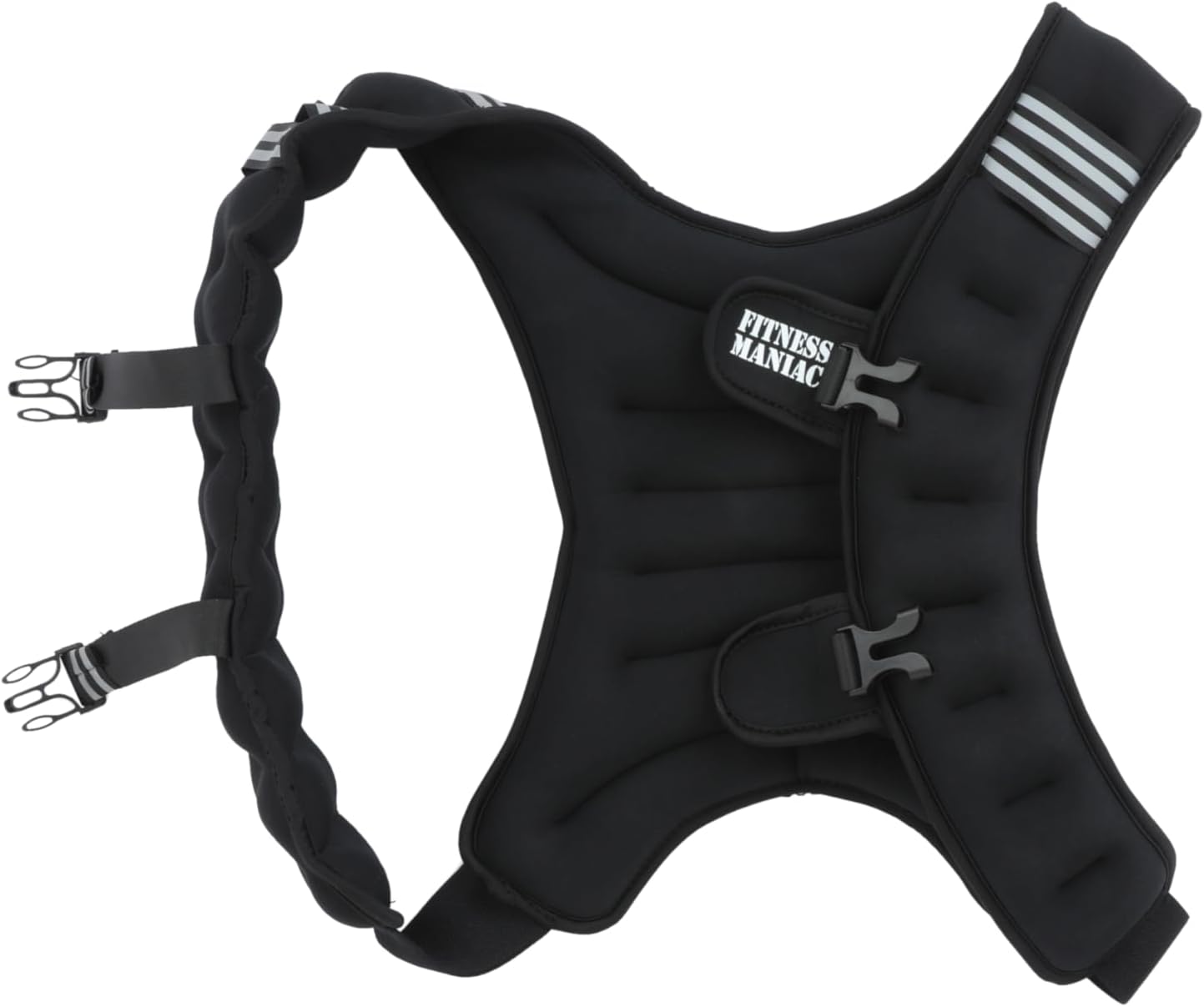 Workout Weighted Vest, 15lb/20lbs Weight Vest with Reflective Stripe for Strength Training, Running, Weightlifting, Fitness, Muscle Building, and Weight Loss, Soft, Slim Design with Weights Included