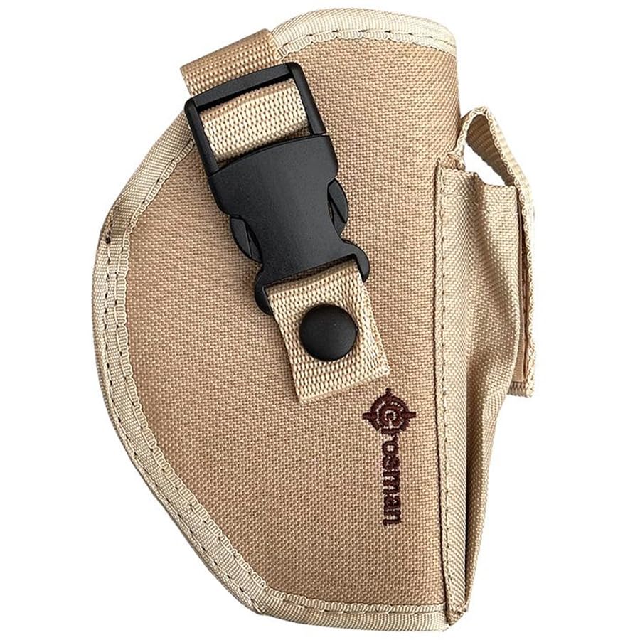 Funda de cinturón Holster Crosman Tan | Funda para Armas de Aire comprimido, Funda Universal de extración rápida. Color Tan