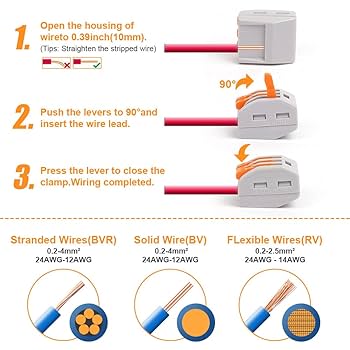 Lever Wire Nut Connectors Compact Splicing Wire Connector 2 - Temu