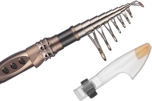 Miniatura 8 de PLUSINNO Caña de pescar telescópica caña de pescar retráctil Caña de pesca de viaje de agua salada Cañas de pescar Spinning Cañas de pescar