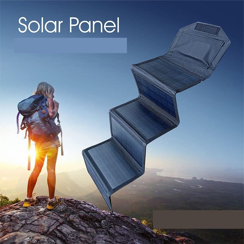 Pannello Solare Scheda di Ricarica for Modulo Fotovoltaico USB A Ricarica Rapida for Telefono Cellulare con Pannello Solare Pieghevole in Silicio Monocristallino da 15W