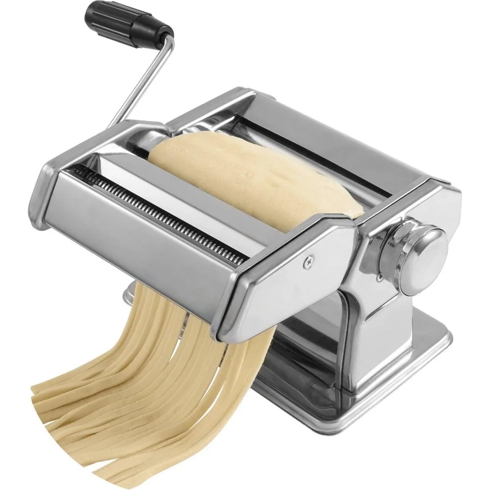 Nudelmaschine - Manueller Nudelmacher aus Stahl mit 9 einstellbaren Dickeneinstellungen für frische Pasta & Spaghetti