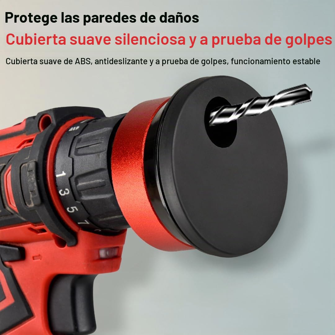 Herramientas de control de polvo de broca porosa, colector de polvo de taladro, herramientas de instalación de puerta, colector de polvo de taladro eléctrico, cubierta de polvo de taladro de impacto,