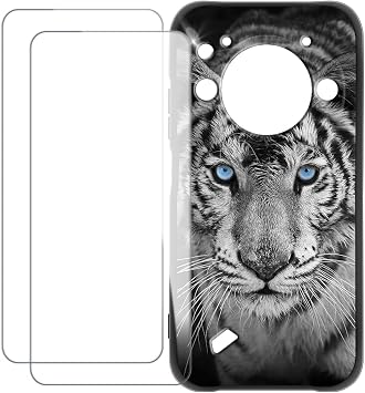 Screen Protector and Case for Unihertz TickTock-S - Tiger