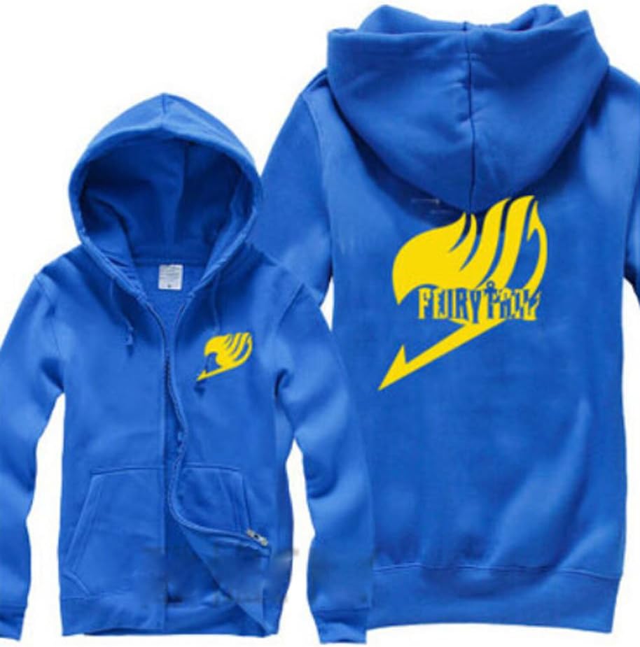 Anime Fairy Tail Lovers Fleece Casual Zipper Cos Hoodie Blouse