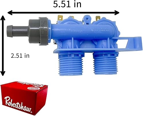 Miniatura 2 de [8181694 Valve OEM Mania] 8181694 NUEVO OEM producido para la válvula de entrada de agua de la lavadora de hidromasaje por Robertshaw pieza de