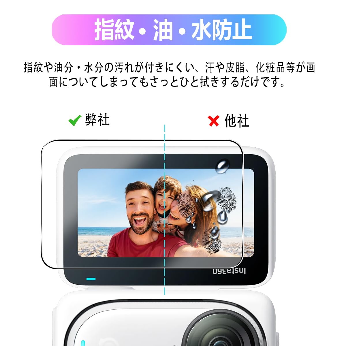 Insta360 Go3S カメラフィルム 2枚 + レンズ保護フィルム 2枚 Amazon.co.jp: 【2+2枚セット】For Insta360 Go3S カメラ