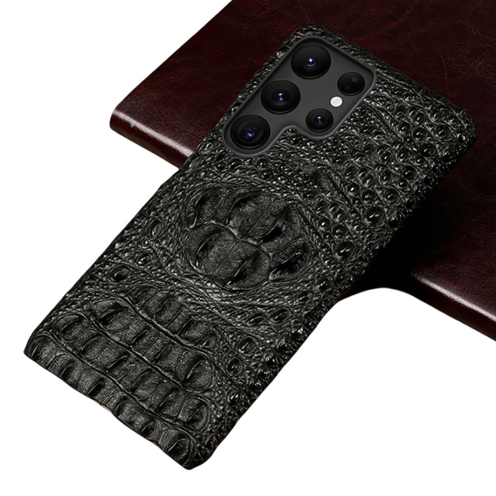 Funda de Cuero para Samsung Galaxy S24 S23 S21 S22 Ultra S23 FE Note 20 Ultra 10 Plus A55 A54 A53 5G, Negro, para Galaxy A35 5G, A356 (All)
