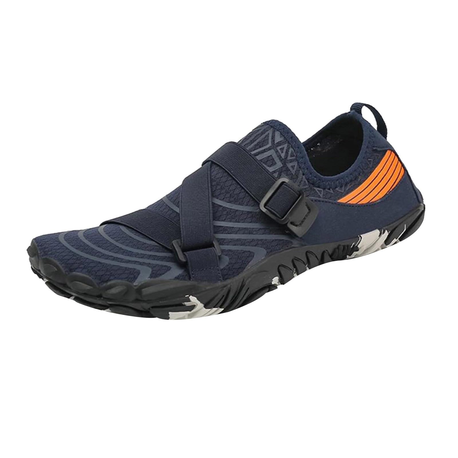 Quick Drying Beach Shoes for Women Men Barefoot Quick-Dry Socks Swim Shoe for Surfing Swimming Diving Kayaking (Dark Blue, 8.5)