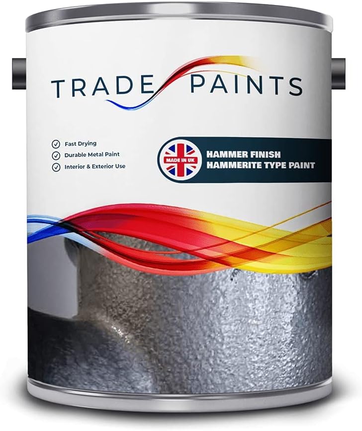 Hammer Finish Direct To Rust Metal Paint Hammerite Equivalent (1 Litre