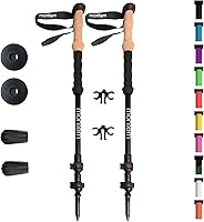 Montem Ultra Strong Trekking Poles - Lightweight Collapsible Hiking Walking Poles Pair, Aluminum 7075, Quick Lock, 9.6oz Durable