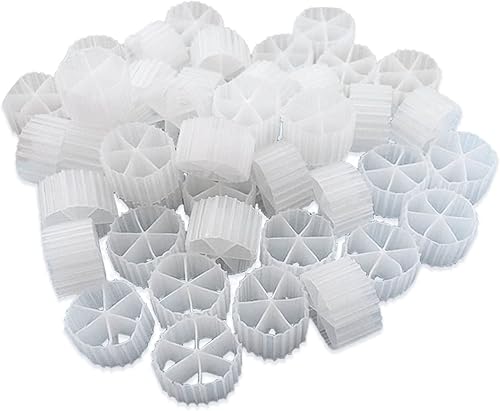 HALF OFF PONDS Fluidized Media MBBR 16mm x 10mm (0.6" x 0.4") Bio Filter, 2 Cubic Foot of Biological Filtration Media - HBF-06-2CF