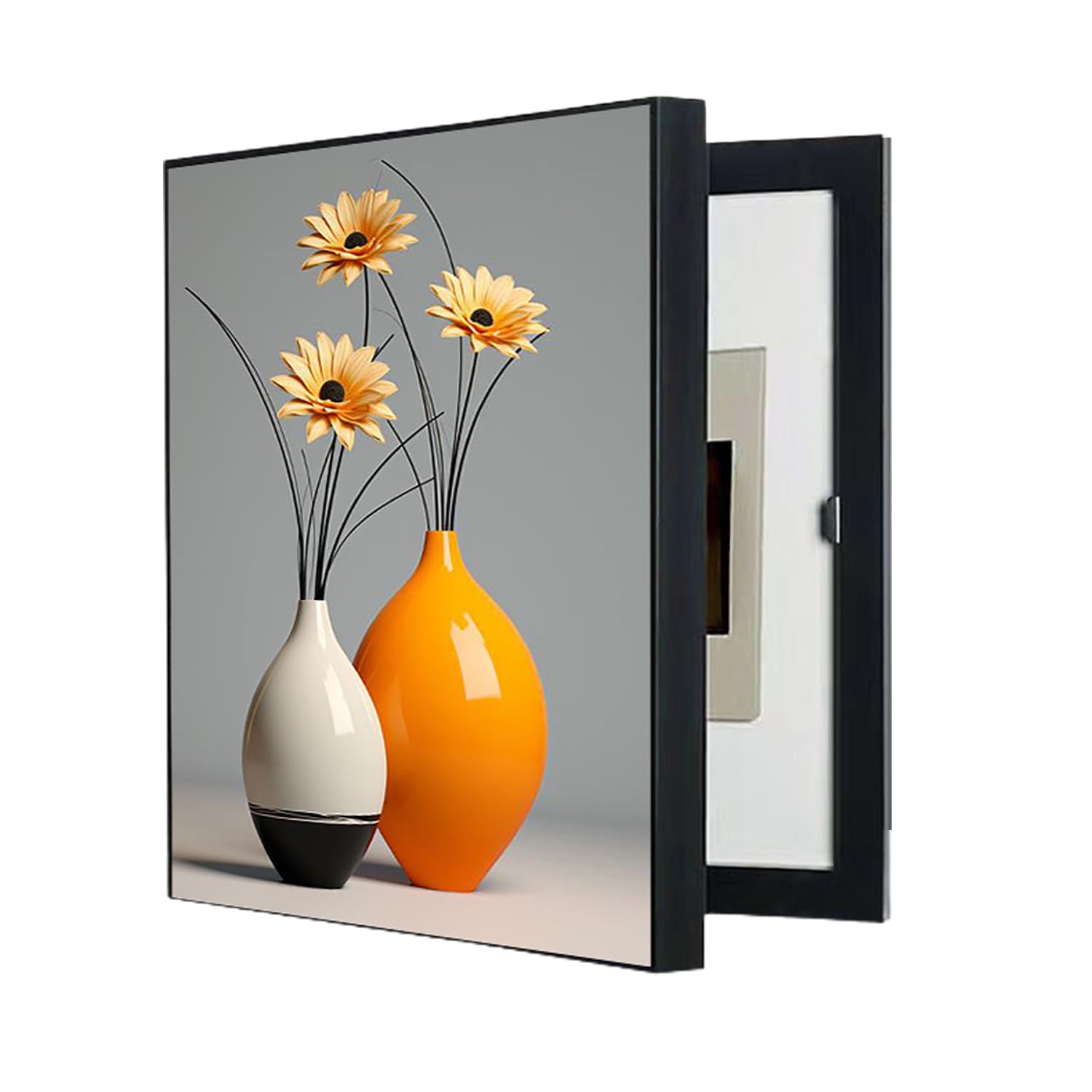 Generico Scatola del Contatore Elettrico Coperchio Decorativo, Contatore della Quadro Copri Quadro Elettrico Decorativo Appeso, Nascondi Contatore
