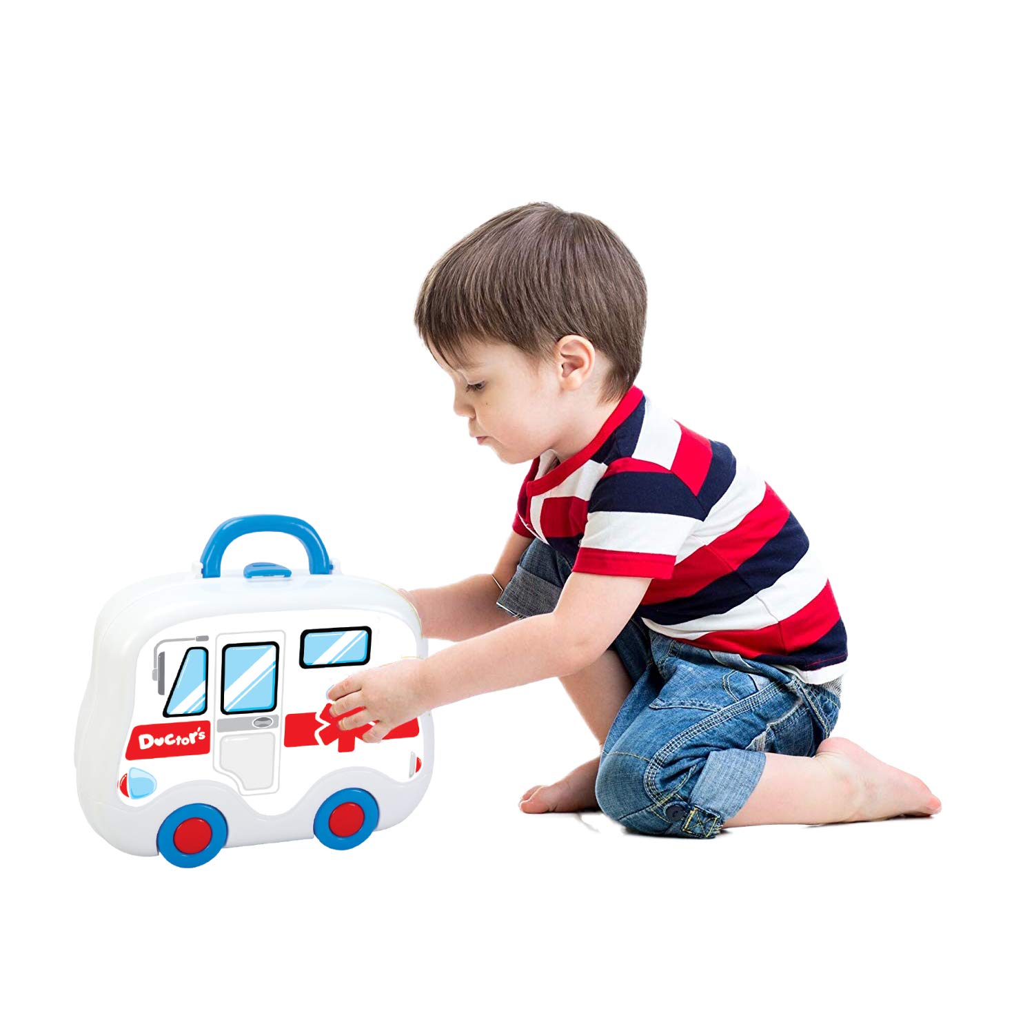 Amazon.com: Toy Chef Foldable Pretend Doctor Set | BPA-Free & Safe | Thermometer, Shots, Glasses, Scissors & More Tools for Boys & Girls | Portable Play Kit for Preschoolers : Toys & Games