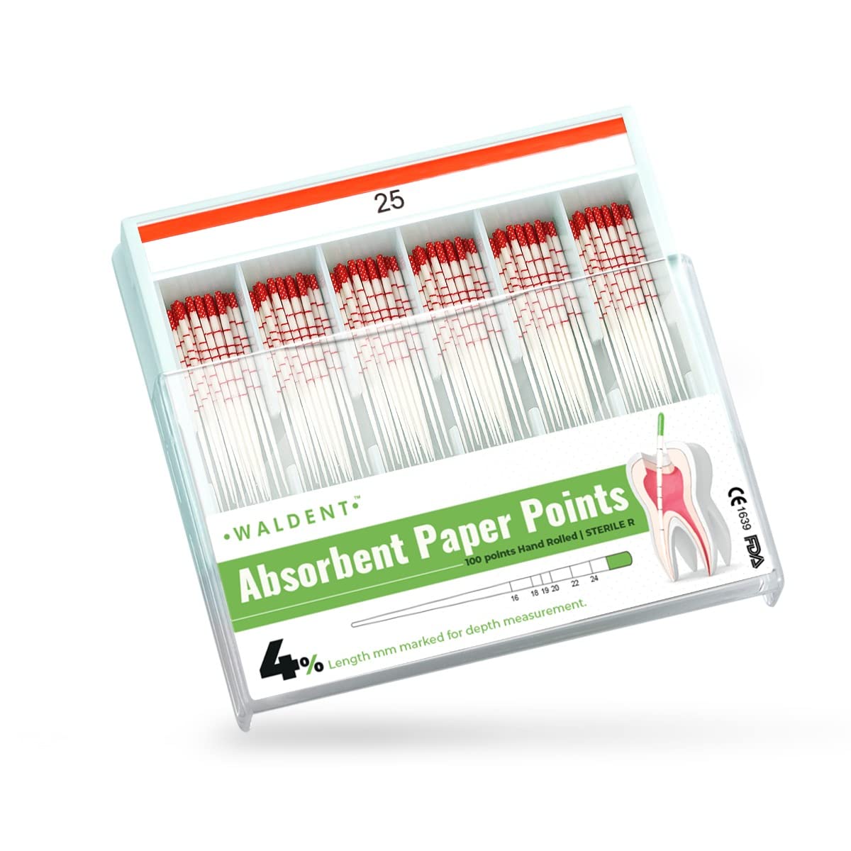 Waldent Paper Points 4% (Length Marked) #25-image-22