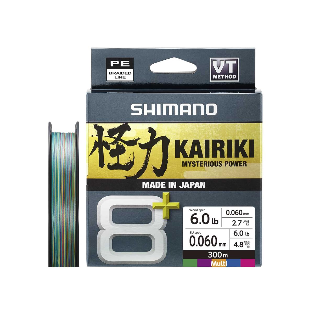 SHIMANO Line Kairiki 8+ - 300m 0.06mm 5.4kg Multi C.