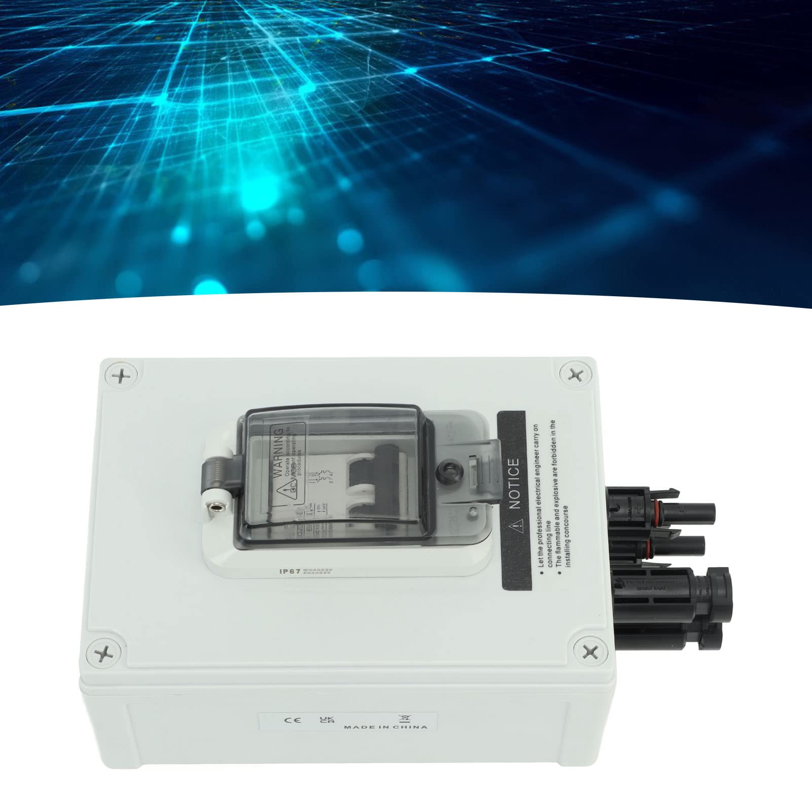 Scatola interruttore miniaturizzato da 40 A AC DC 2P Sezionatore solare non polarizzato, protezione elettrica impermeabile IP67 per sistemi fotovoltaici e applicazioni di