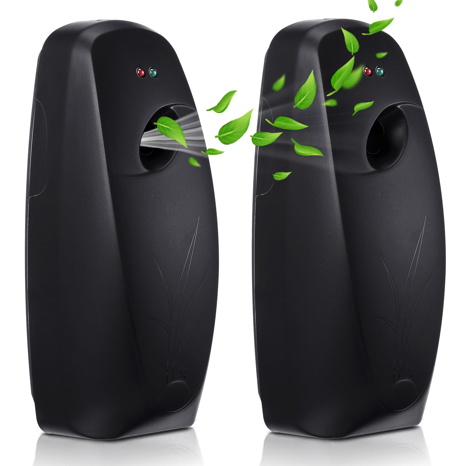 Maxcheck Paquete de 2 ambientadores automáticos en aerosol, para montar en la pared, ambientador automático en aerosol para baño, hogar y uso comercial, funciona con pilas, ajuste de liberación de