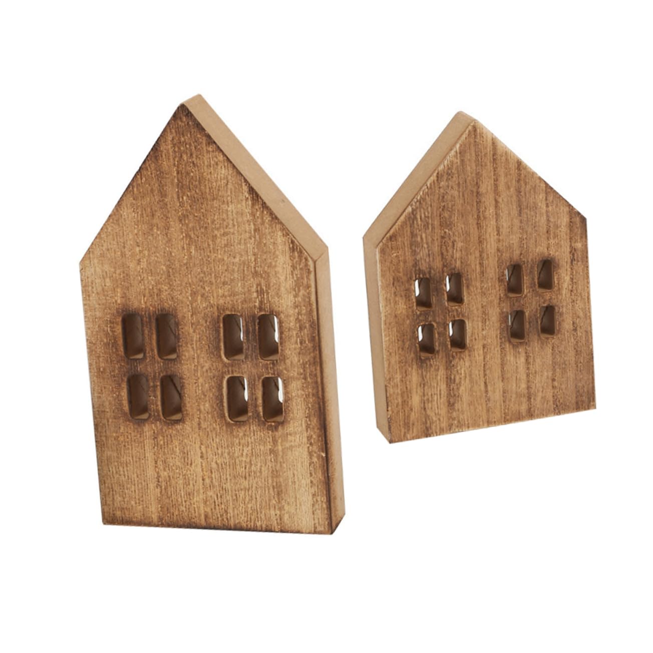 FAVOMOTO Rtificial Simulated Mini Houses for Christmas 2pcs Tabletop Decorative Christmas Decorati