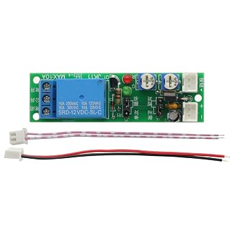 Adjustable Cycle Timer Delay On/Off Switch Power Supply Relay Shield DC 12V Timer Delay Relay Module (0-60 Minutes)