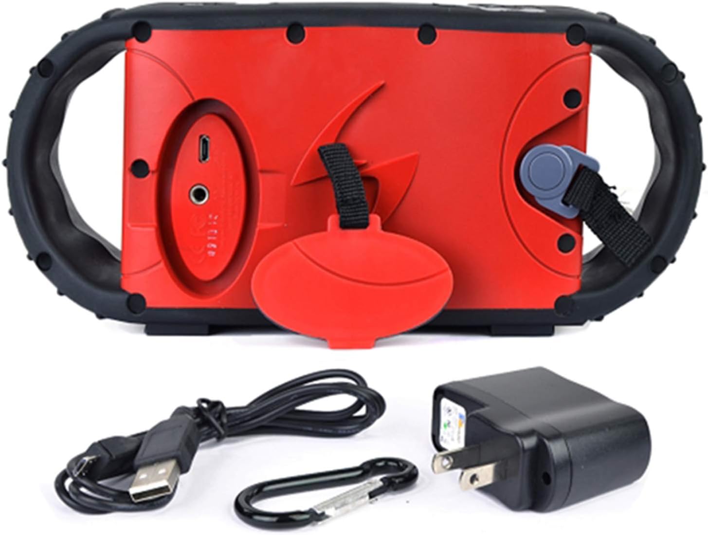 ECOXGEAR ECOXBT Rugged and Waterproof Wireless Bluetooth Speaker (Red) (Renewed)