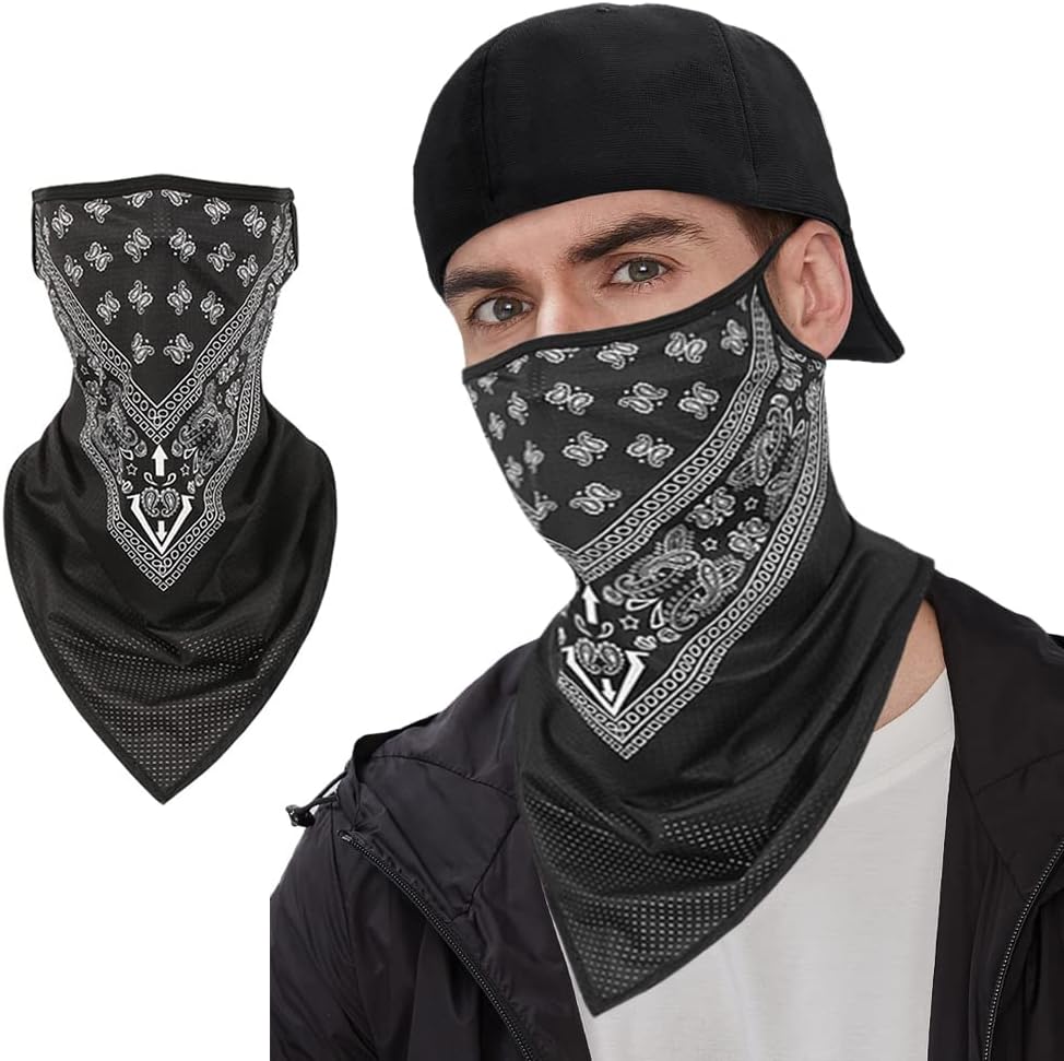 KINGREE Balaclava Ski Mask, Motorcycle Helmets Liner Neck Gaiter, Quick-Dry Half Masks
