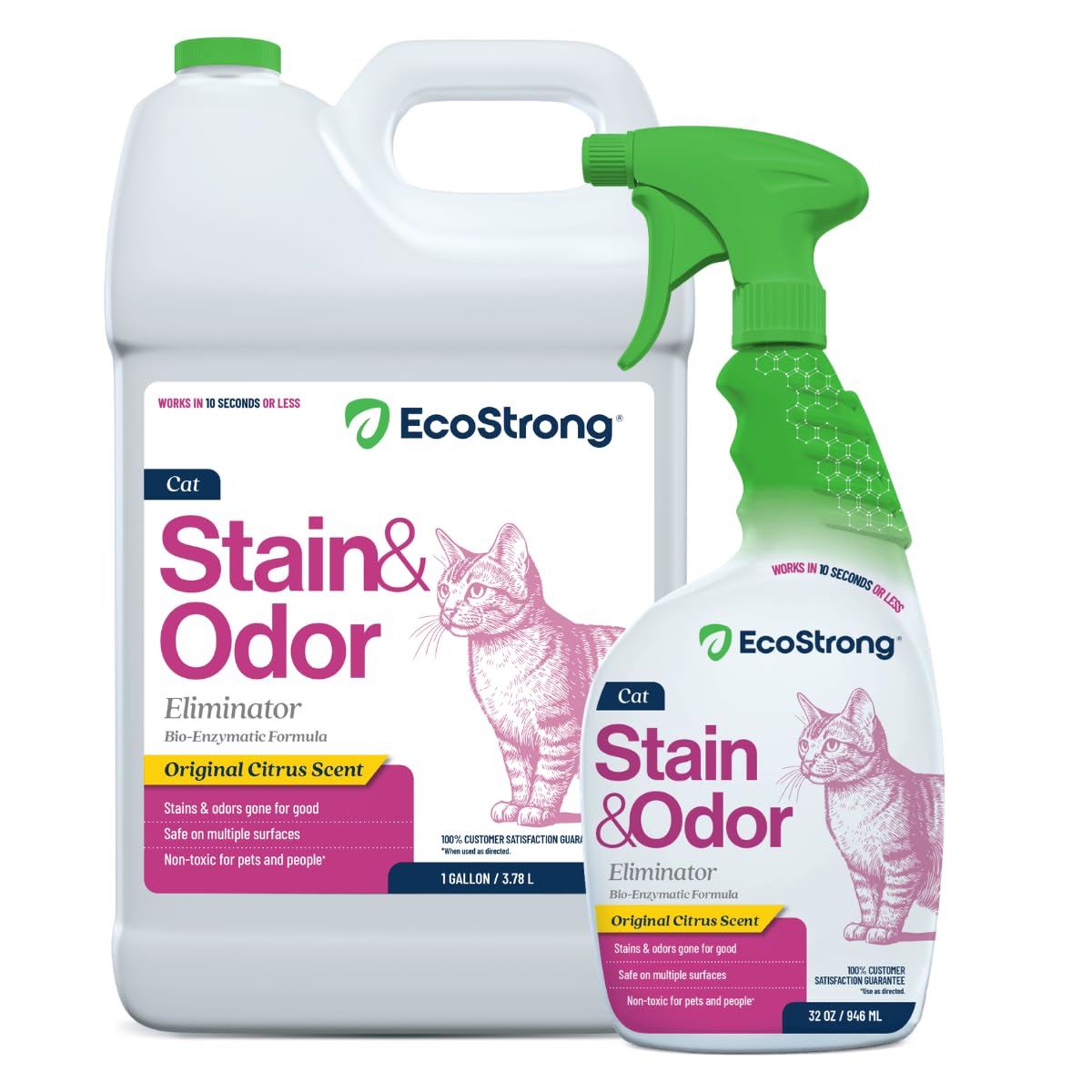 Eco Strong Cat Stain And Odor Remover Bundle