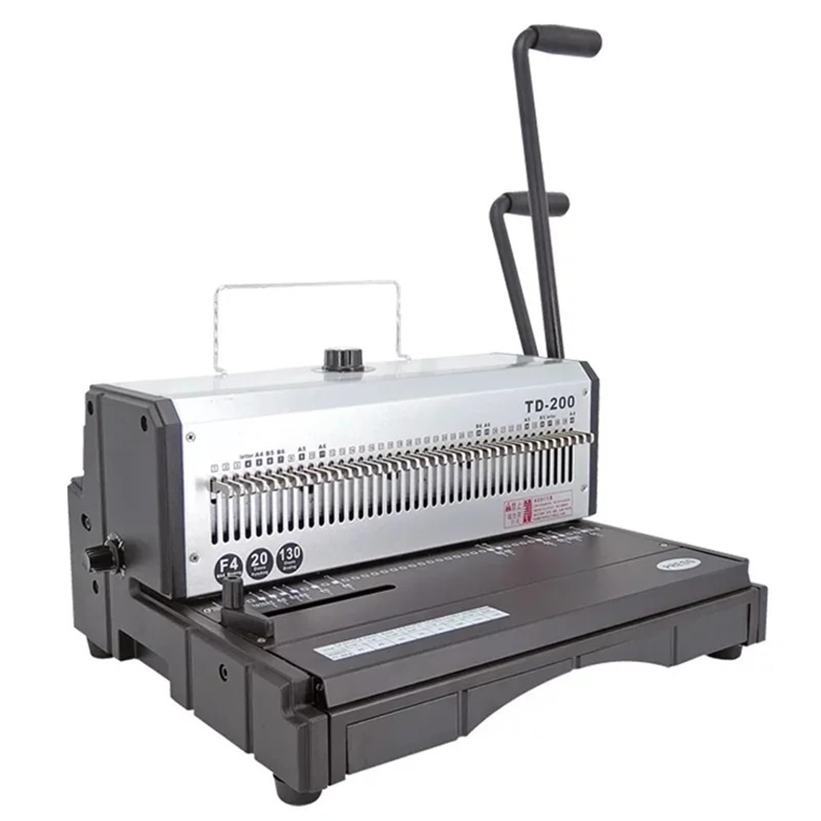 Macchina for rilegatura manuale con doppio anello in ferro, album fotografico, documenti contrattuali, calendario da tavolo, F4, 33 cm, 40 fori Uso in ufficio e a scuola