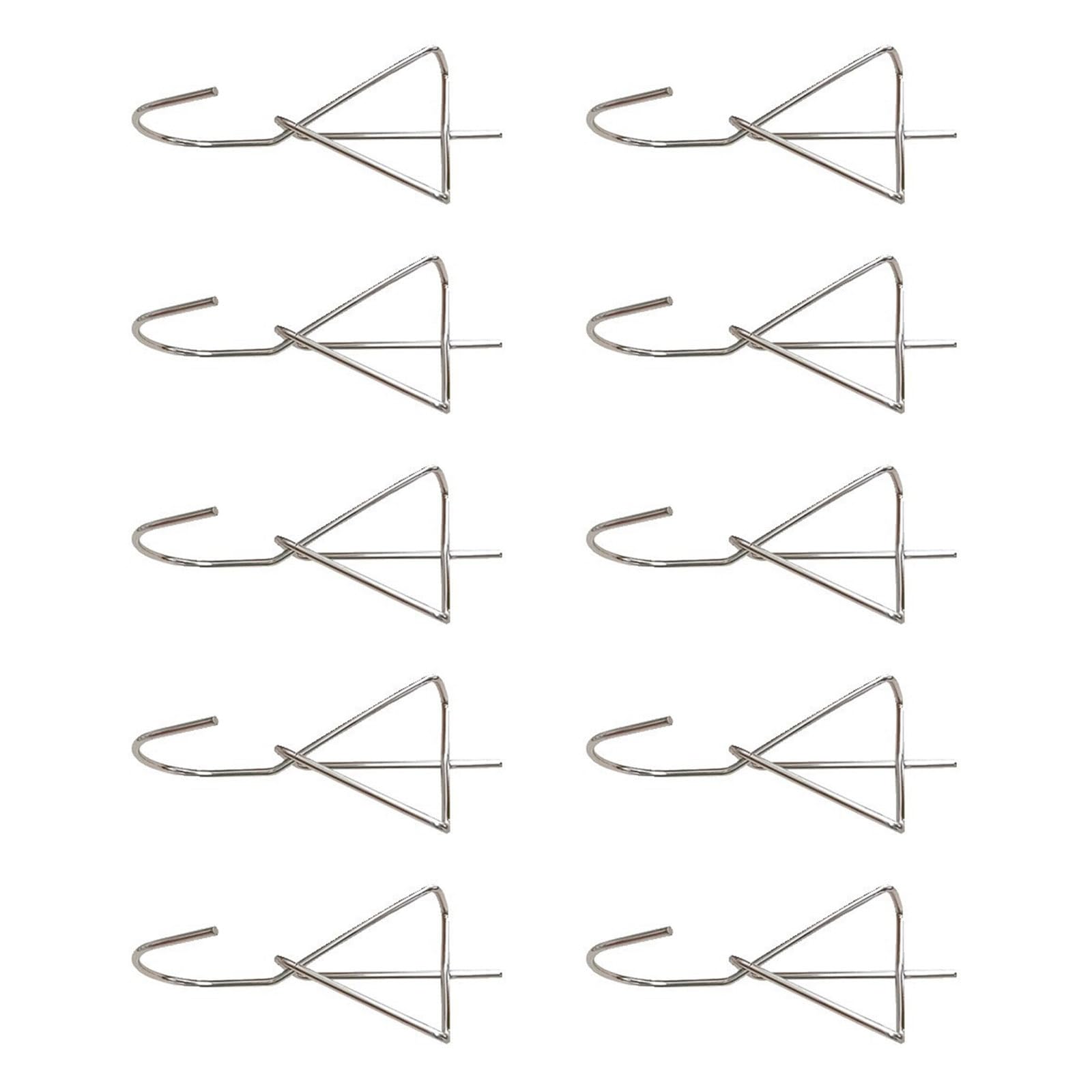 Our Fave Hanging Stainless Steel Hangers 10 Pack, For Indoor Outdoor Plant Display Flowers Pots Hook