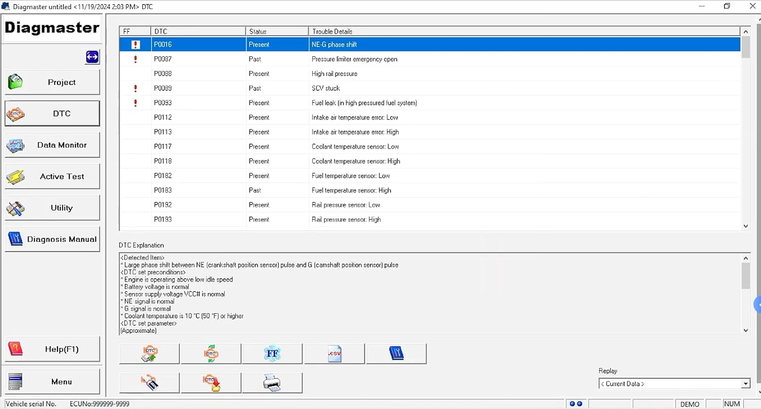 Original Denso Interface Diagnostic Scanner Kit for DST-i Kubota Takeuchi Heavy Duty Engine Diagnostic Tool with Diagmaster Software (DST-i with Laptop CF54)