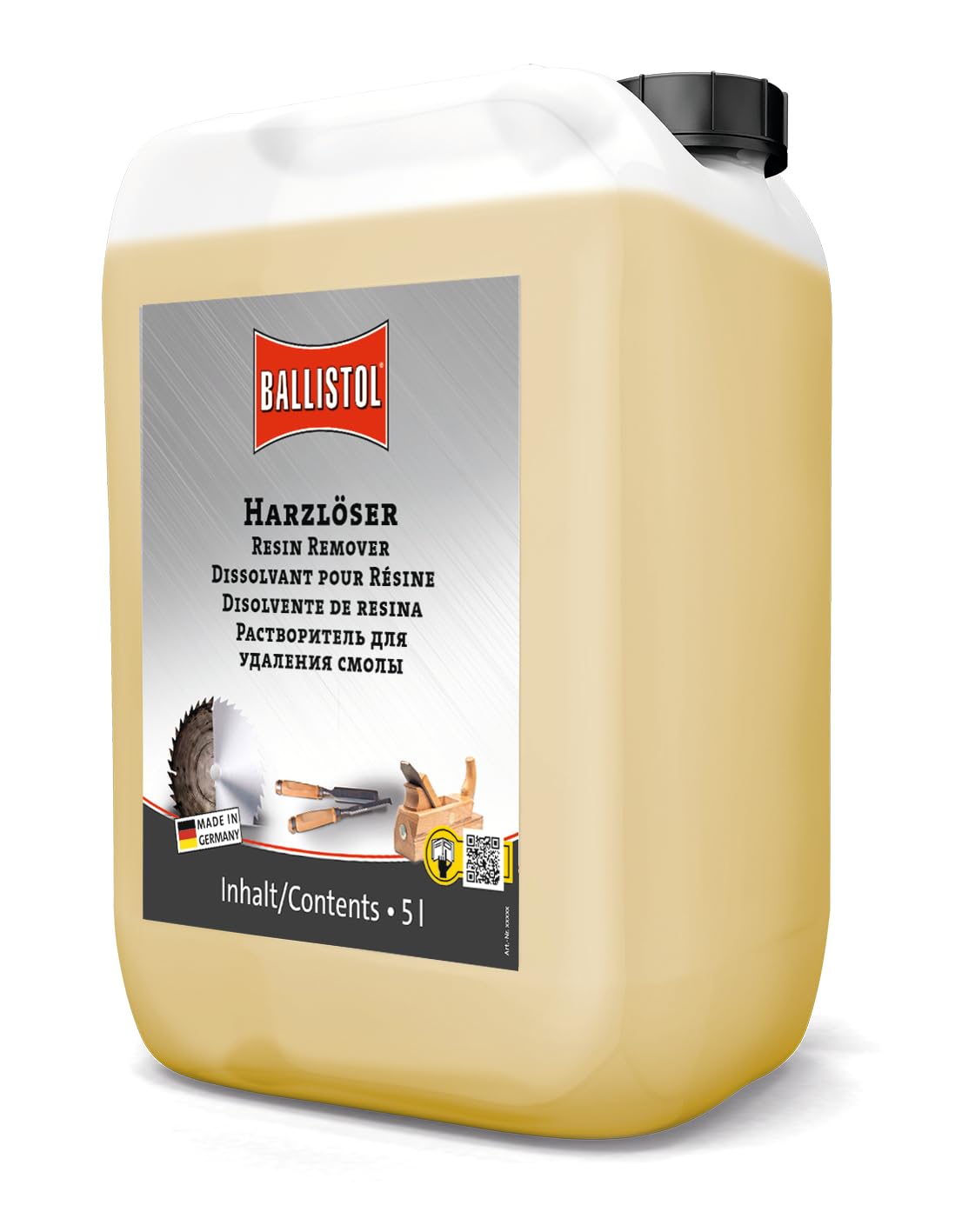Ballistol 25425 - Tanica per rimozione resina, 5 litri