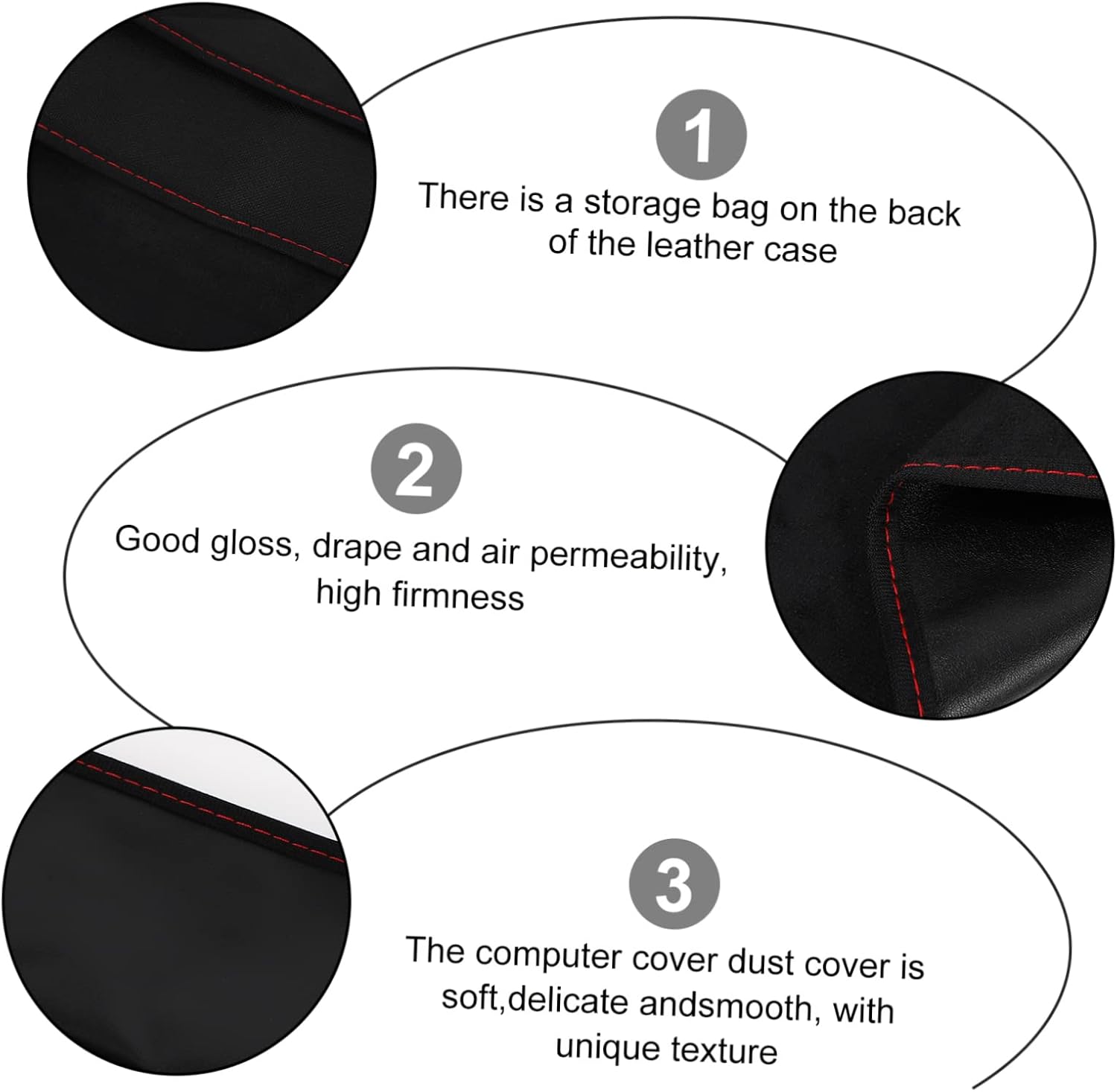 SECFOU 1pc Desktop Computer Monitor Cover Sleeve Storage Bag Protective Display Cover for Desktop Monitors Prevents Dust and Allows Heat Dissipation