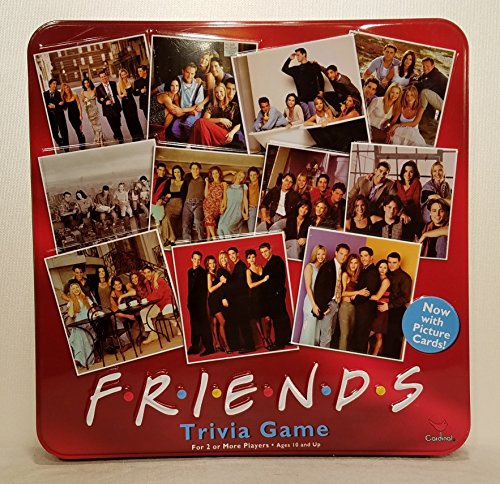 Friends Trivia Game with Picture Cards; in a Collectible Red