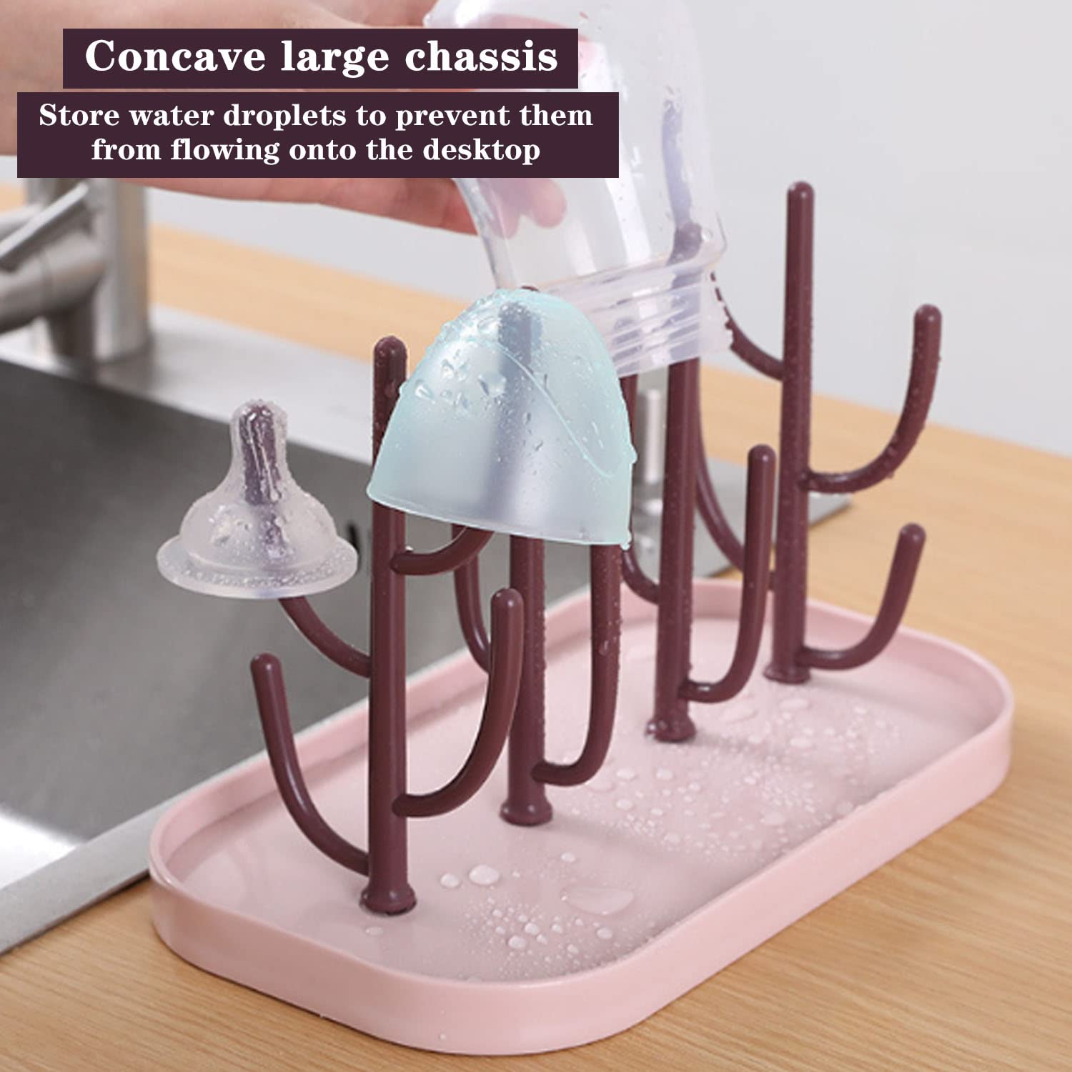 Rastrelliera Asciuga Biberon - Stendino Con 16 Puntoni Rimovibili, Senza BPA, Per Tettarelle E Accessori - Foto 10