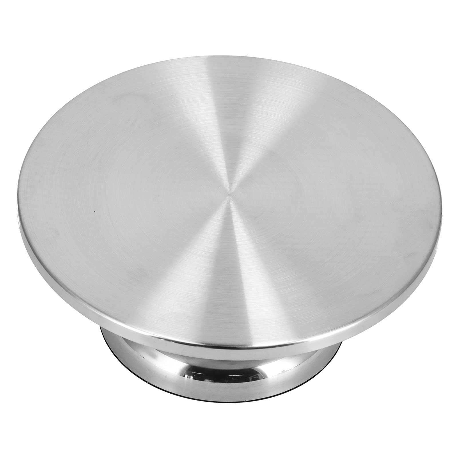 Plato Giratorio para Tartas de Aleación de Aluminio, Soporte Giratorio Antideslizante de 30cm para Decoración de Tartas de Cumpleaños y Eventos