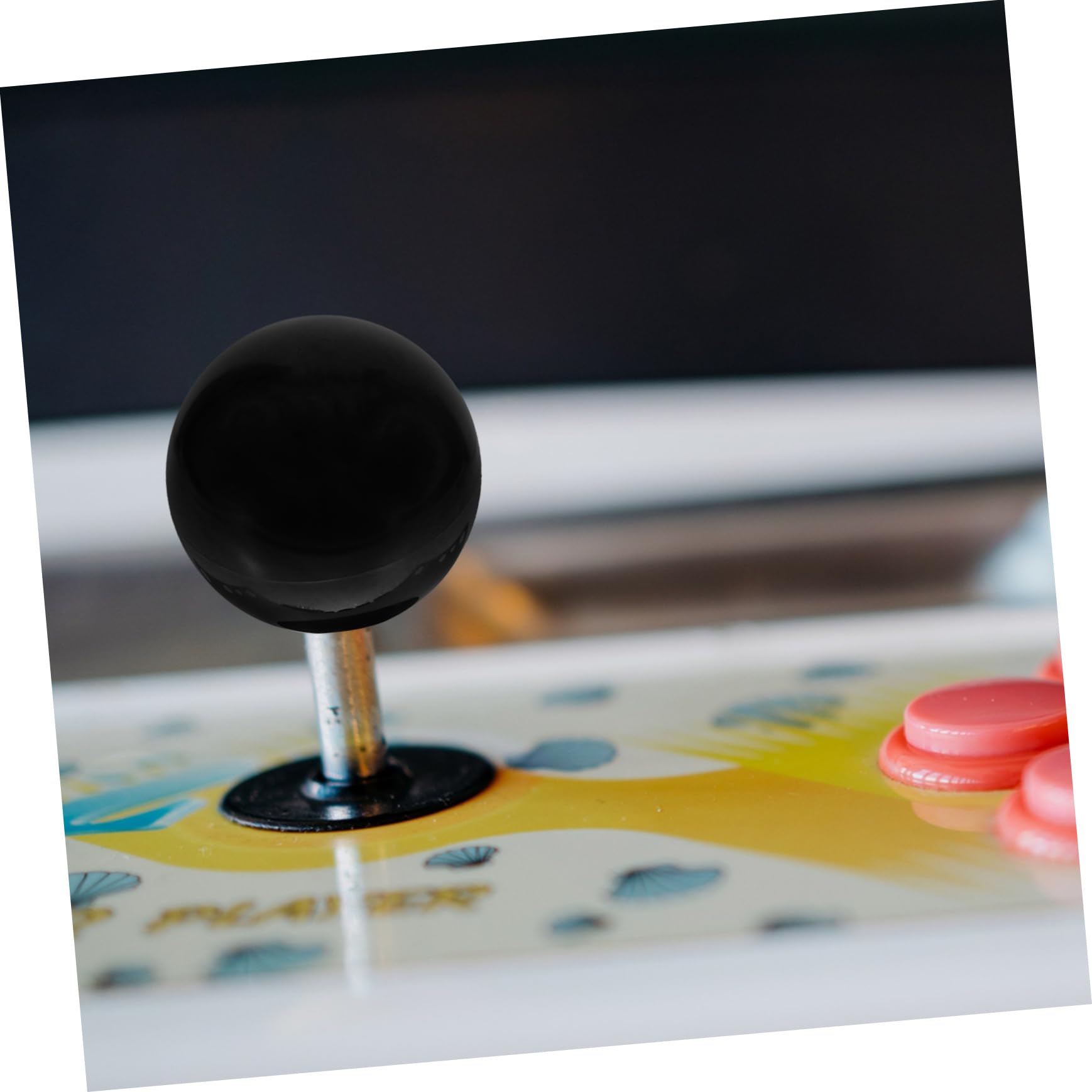 Yardwe Joystick per Console di Gioco Arcade Joystick Circuito 5p Joystick per Console di Gioco Senza Joystick Luminoso (Nero) Sostituzione Joystick Ricambio Joystick per Console ABS
