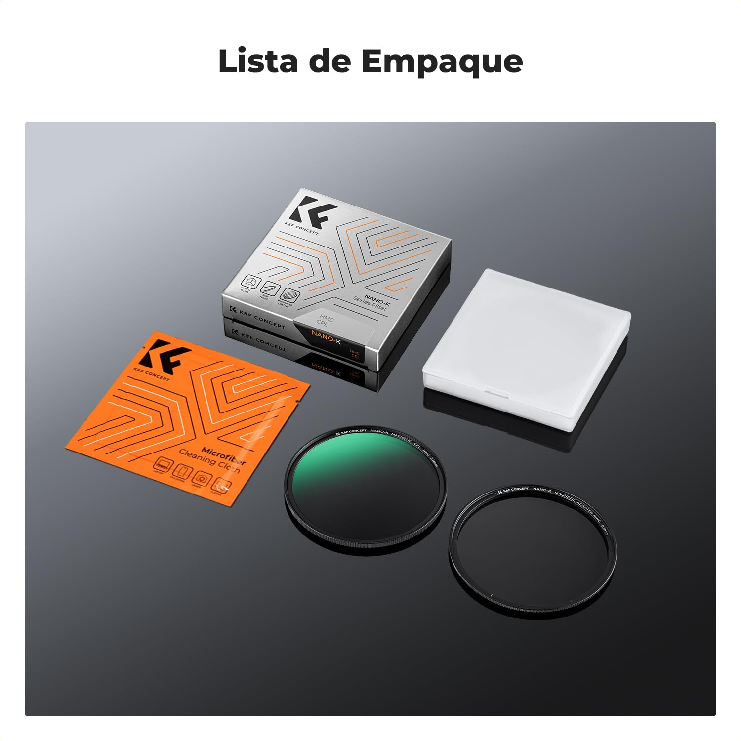 K&F CONCEPT Nano-Klear Filtro Magnético, Filtro Polarizador Circular CPL de Vidrio Óptico con Revestimiento Nano para Objetivo 77mm (Incluye Un Paño de Limpieza)