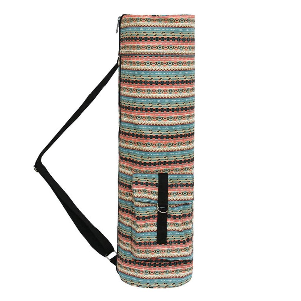 UJEAVETTE Yoga Bag Printed Storage Backpack with Shoulder Strap Warm Colors-image-32