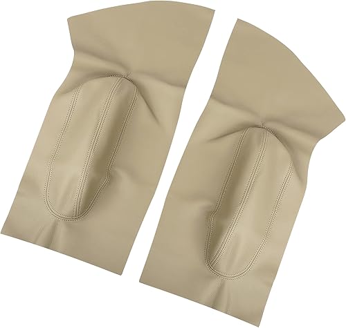 Motoforti Cubierta para reposabrazos de panel de puerta de automóvil, para Volkswagen Beetle 1998-2010, cuero de microfibra, 1 par, beige