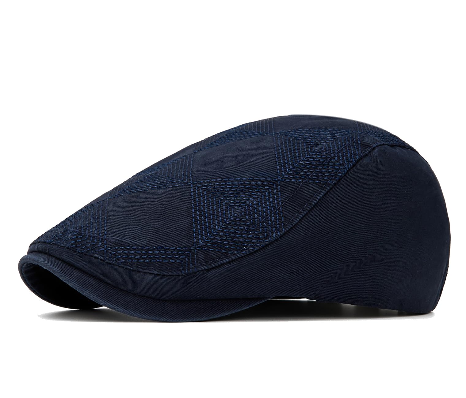 Quanhaigou Men's Cotton Flat Ivy Gatsby Newsboy Driving Hat Adjustable Irish Cabbie Ivy Driving Hunting Cap