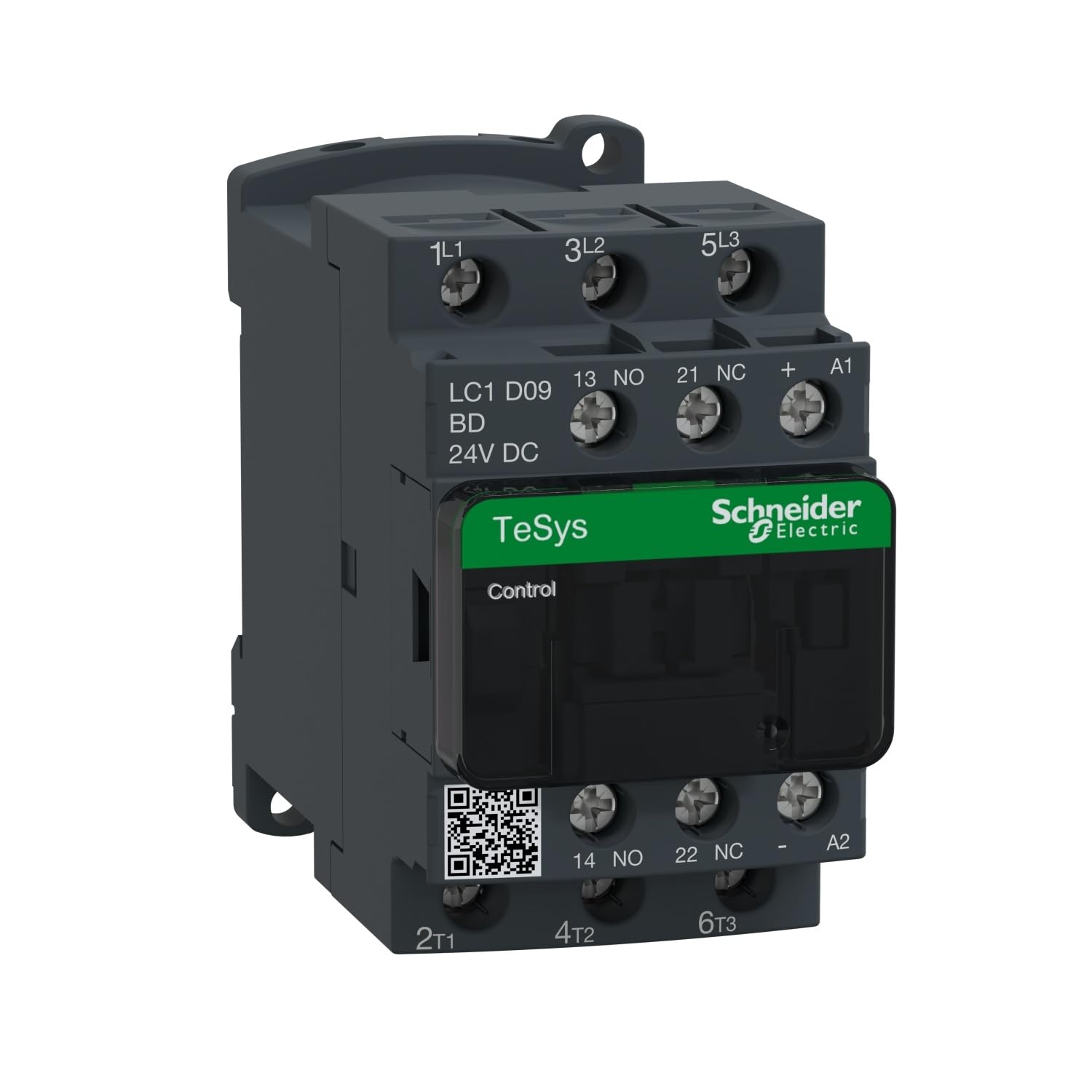LC1-D09BD 24VDC | LC1D09BD | SCHNEIDER CONTACTOR 4KW 9A AC-3 3P + 1N/O & 1N/C AUX 24VDC Coil