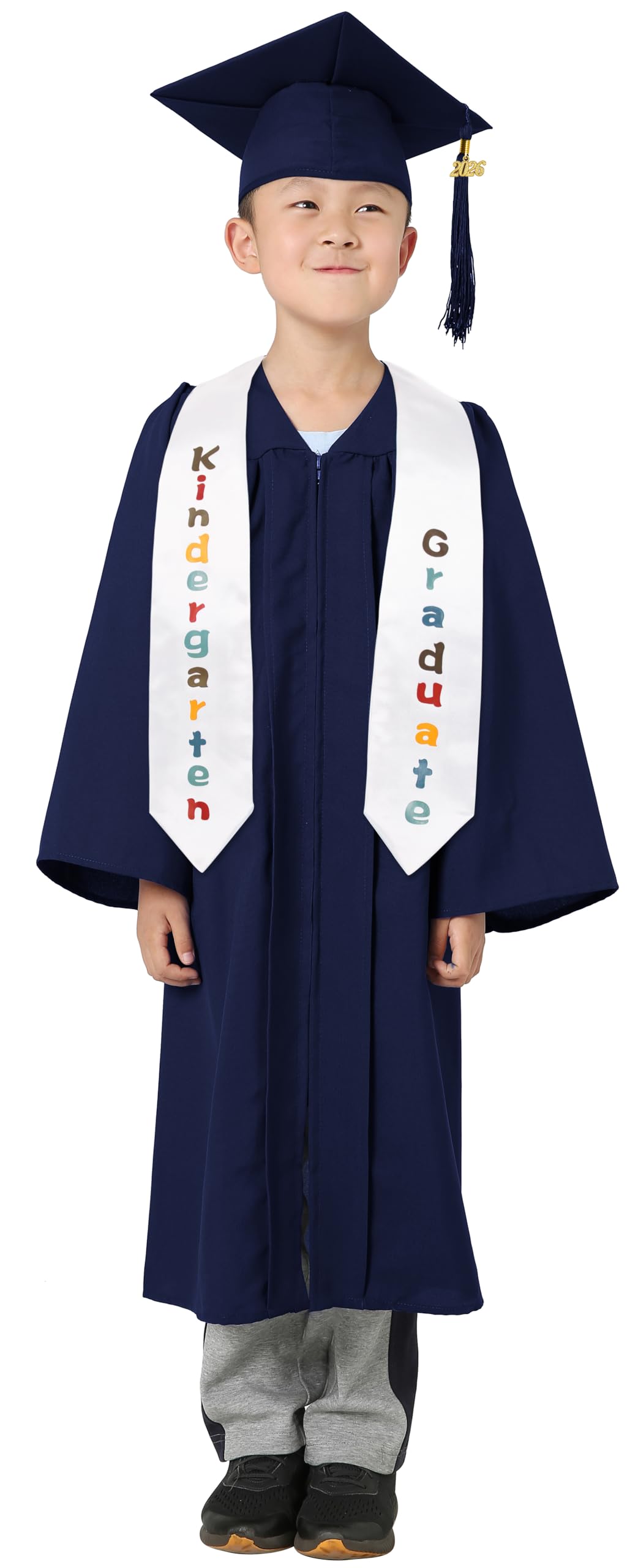 GraduatePro Niños Graduación Talar Sombrero y Estola Para Preescolar Guardería Niño Niña