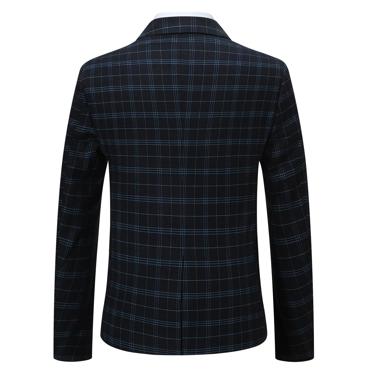 Allthemen Abito da Uomo 2 Pezzi Slim Fit Smoking Scozzese Completo Casual con 2 Bottoni Matrimonio d'Affari