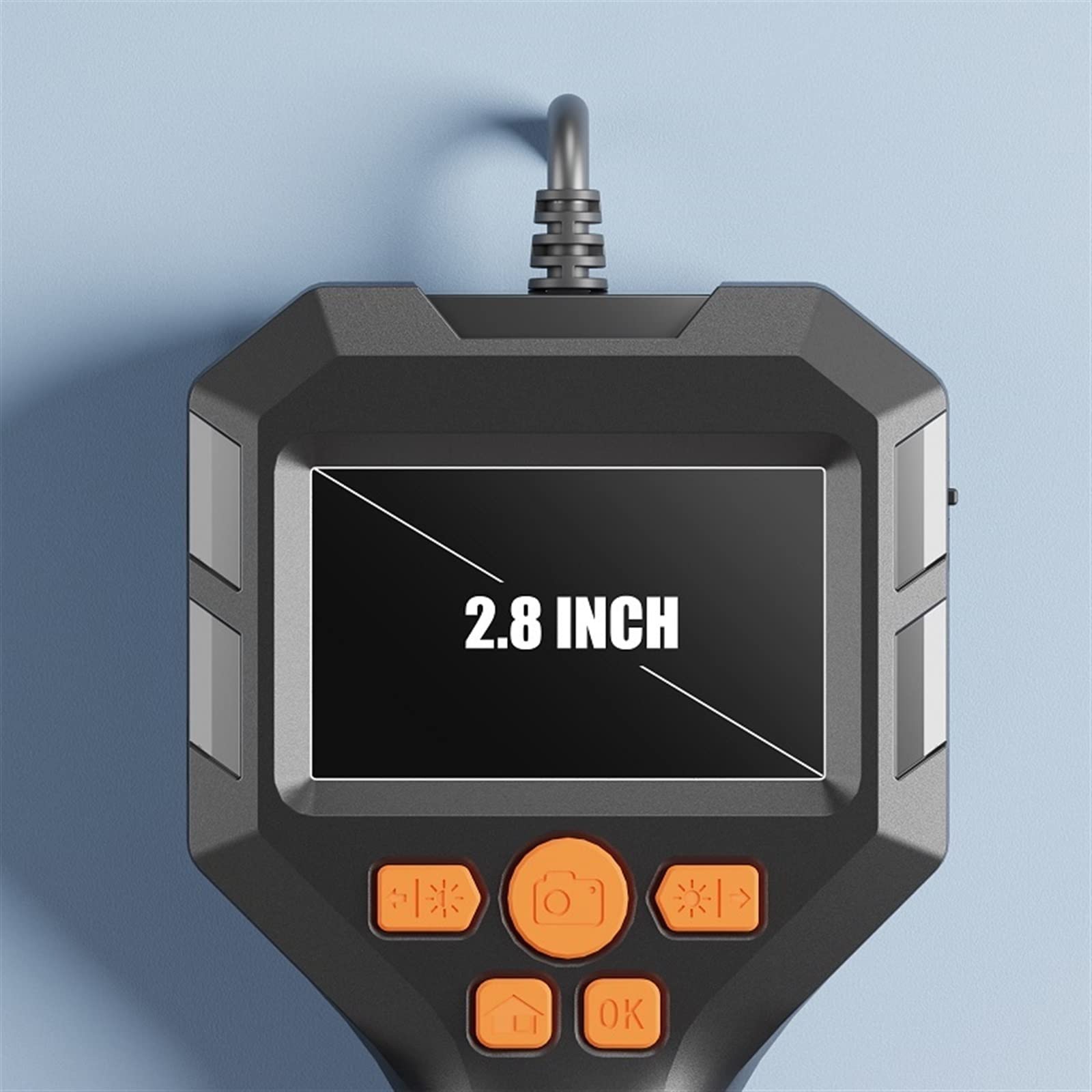 Inspection et analyse 2.8 ''écran IPS caméra endoscope portable sonde HD1080P Inspection de tuyau endoscope industriel prendre Photo enregistrement vidéo étanche (Size : 3.9mm-5M)