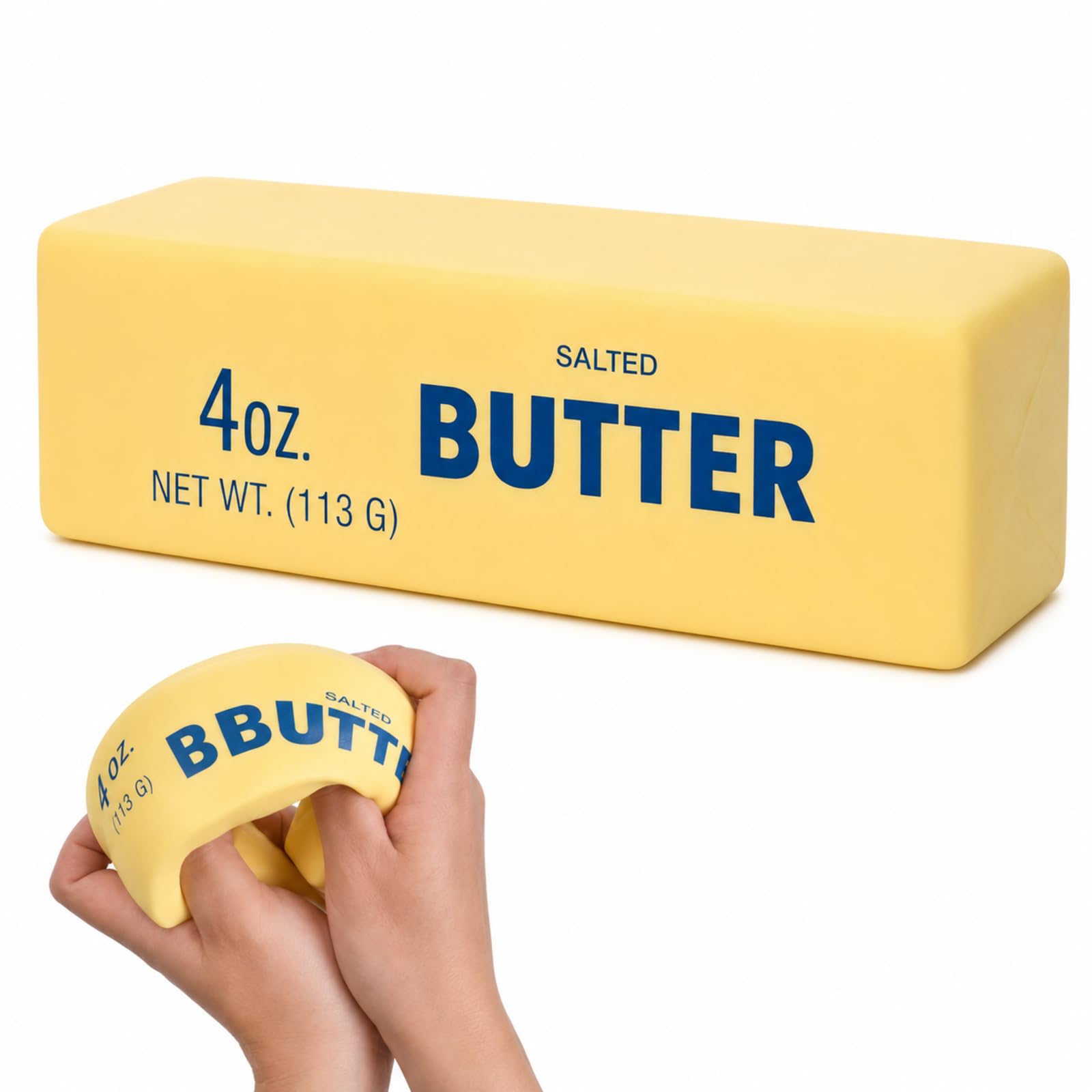 2Pcs Butter Squishy, Soft Sensory Fidget Set for Desk and Travel, Two-Piece Collection with Slow Rising Texture